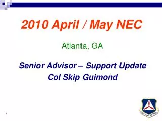 2010 April / May NEC