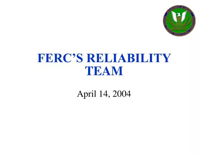 ferc s reliability team