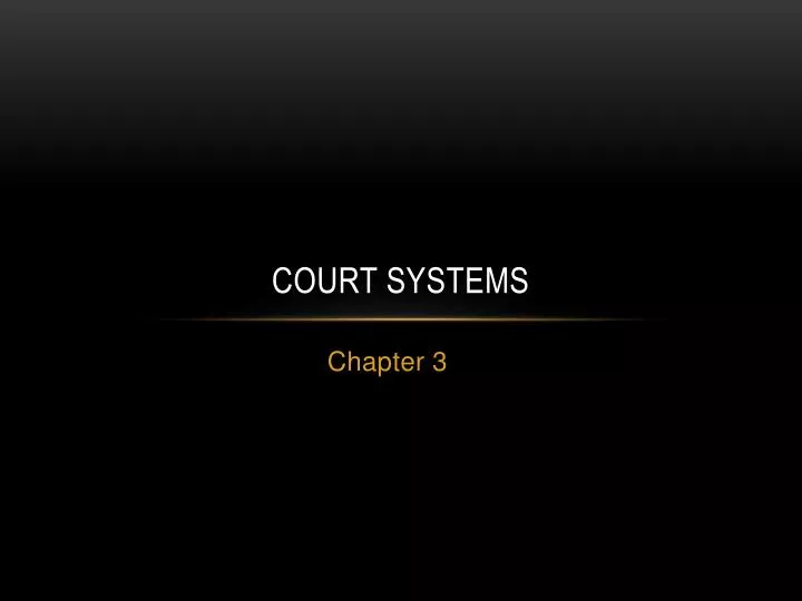 court systems