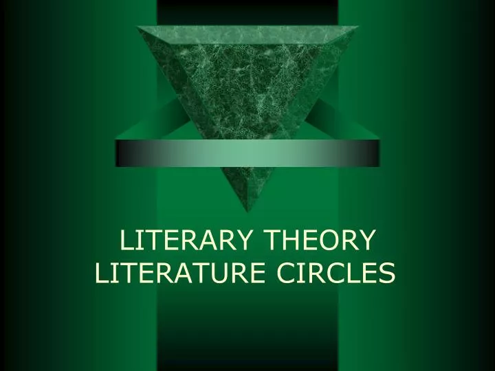literary theory literature circles