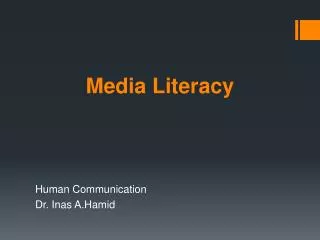 media literacy