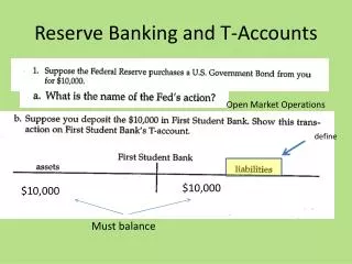 Reserve Banking and T-Accounts