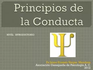 principios de la conducta