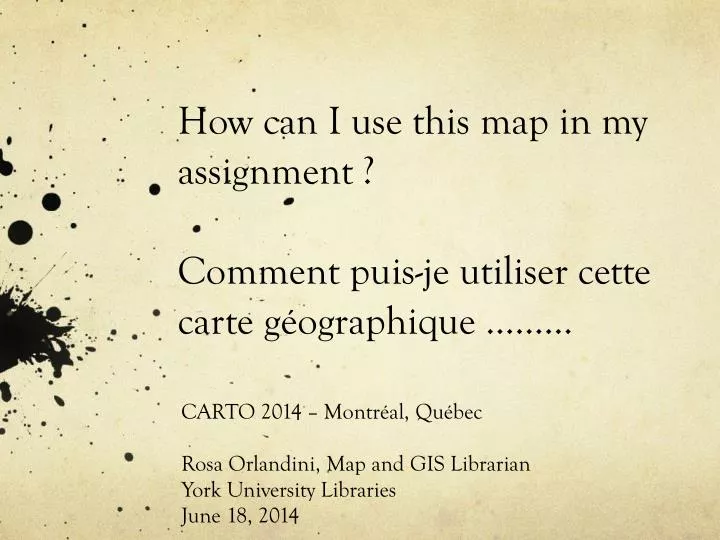 how can i use this map in my assignment comment puis je utiliser cette carte g ographique