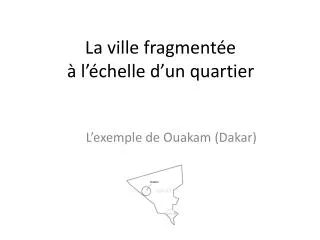 la ville fragment e l chelle d un quartier