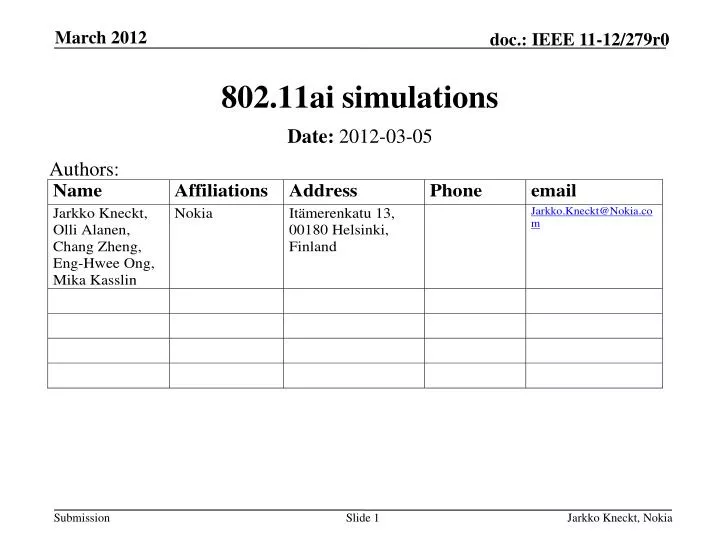 802 11ai simulations