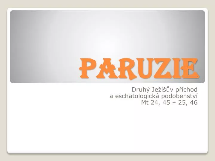 paruzie