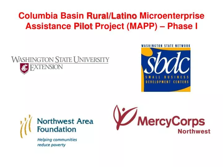 columbia basin rural latino microenterprise assistance pilot project mapp phase i