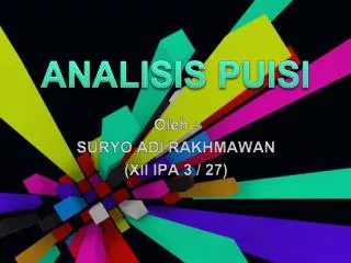 analisis puisi