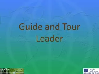g uide and tour leader