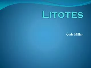 Litotes