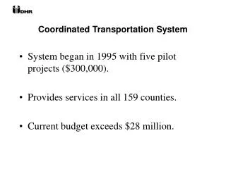 Coordinated Transportation System