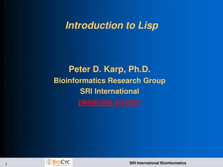 introduction to lisp