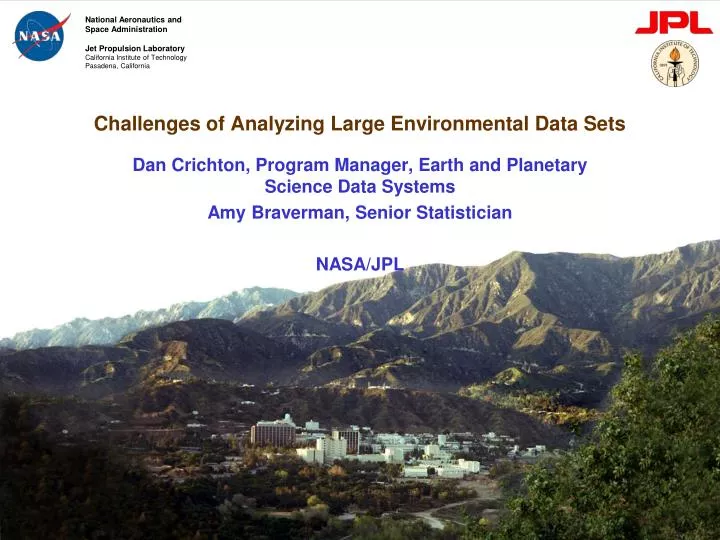 challenges of analyzing large environmental data sets