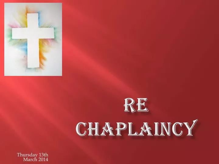 re chaplaincy