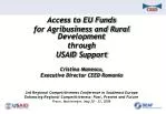 Access to EU Funds for Agribusiness and Rural Development through USAID Support - slide 1