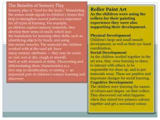 The Benefits of Sensory Play