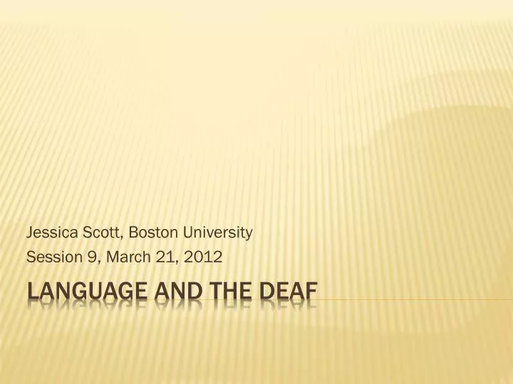 jessica scott boston university session 9 march 21 2012