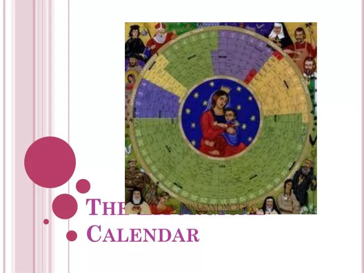 the liturgical calendar