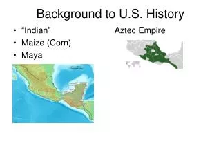 Background to U.S. History