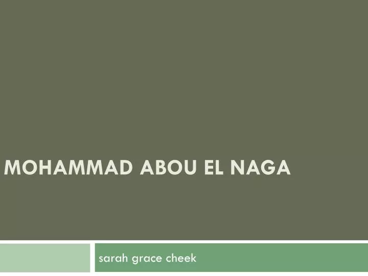 mohammad abou el naga