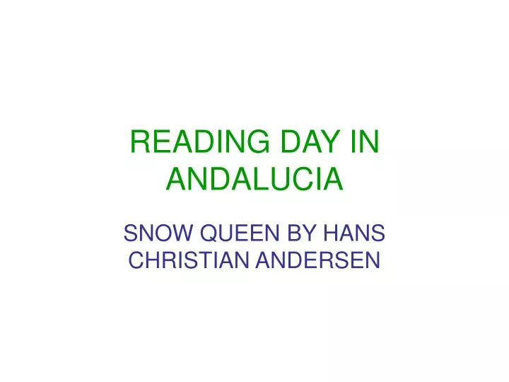 reading day in andalucia