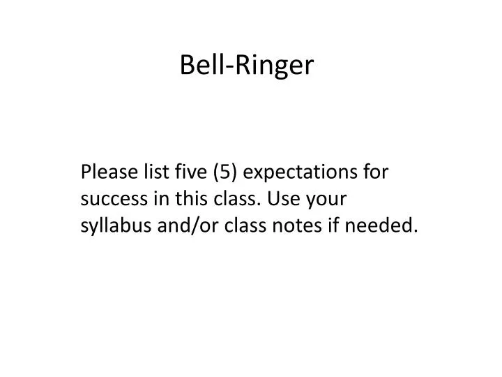 bell ringer