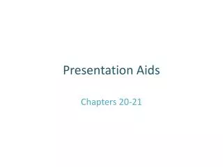 Presentation Aids