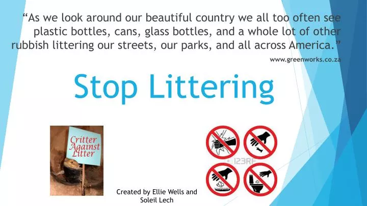 stop littering