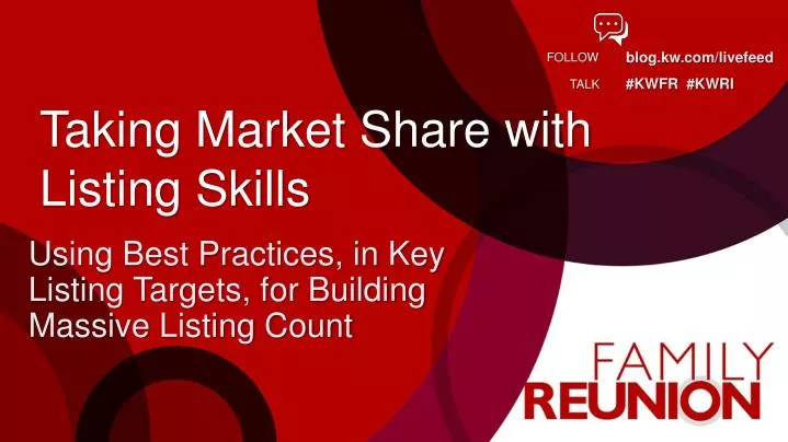 taking market share with listing skills