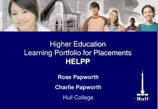 Rose Papworth Charlie Papworth Hull College