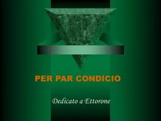 per par condicio