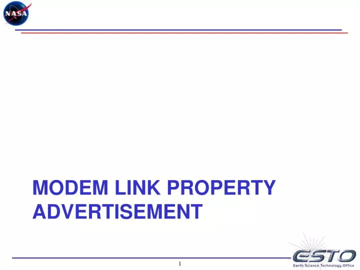modem link property advertisement