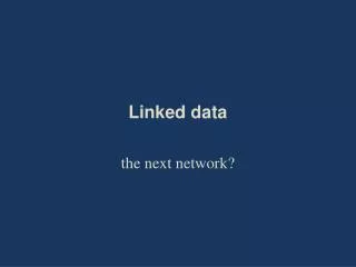 Linked data