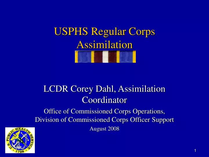 usphs regular corps assimilation