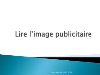 lire l image publicitaire