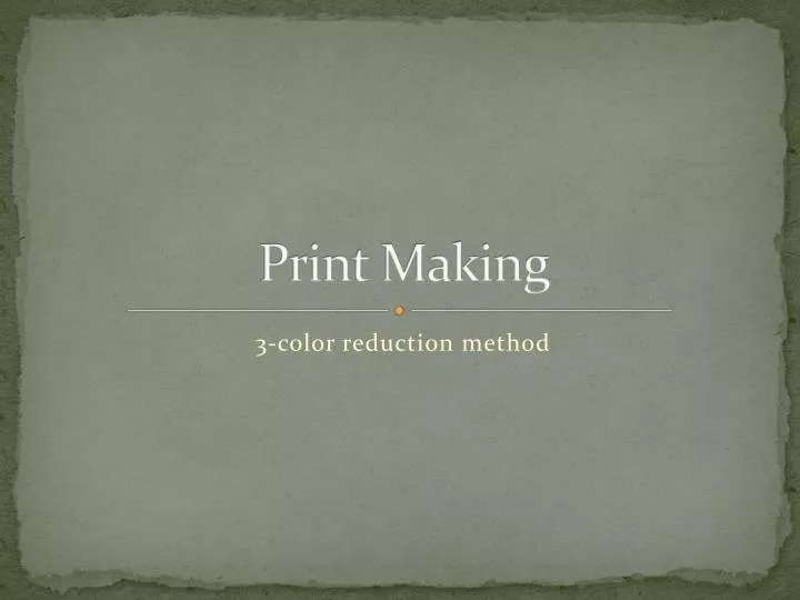 print making