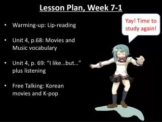 Lesson Plan, Week 7-1