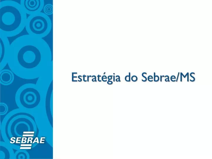 estrat gia do sebrae ms