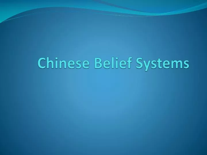 chinese belief systems