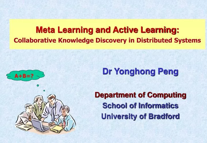meta learning and active learning collaborative knowledge discovery in distributed systems