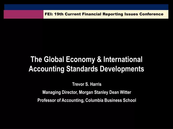 fei 19th current financial reporting issues conference