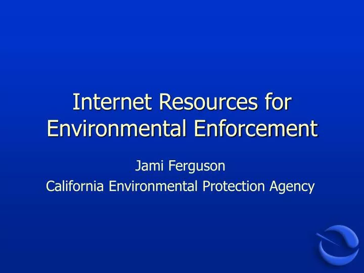 internet resources for environmental enforcement