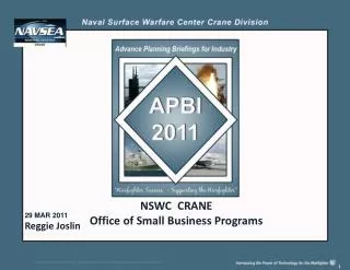 NSWC CRANE Office of Small Business Programs