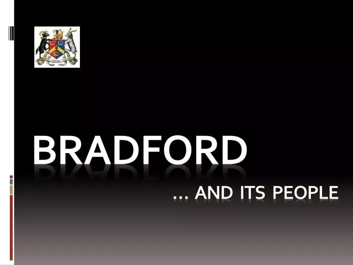 bradford and its people