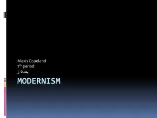 Modernism