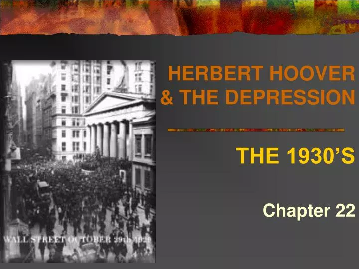 herbert hoover the depression