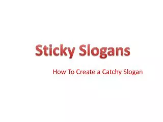 How To Create a Catchy Slogan