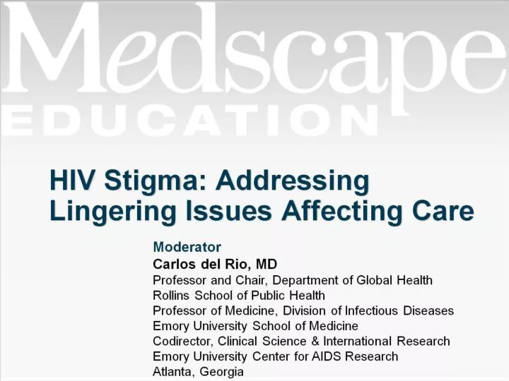hiv stigma addressing lingering issues affecting care