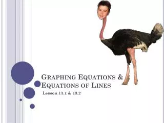 graphing equations equations of lines